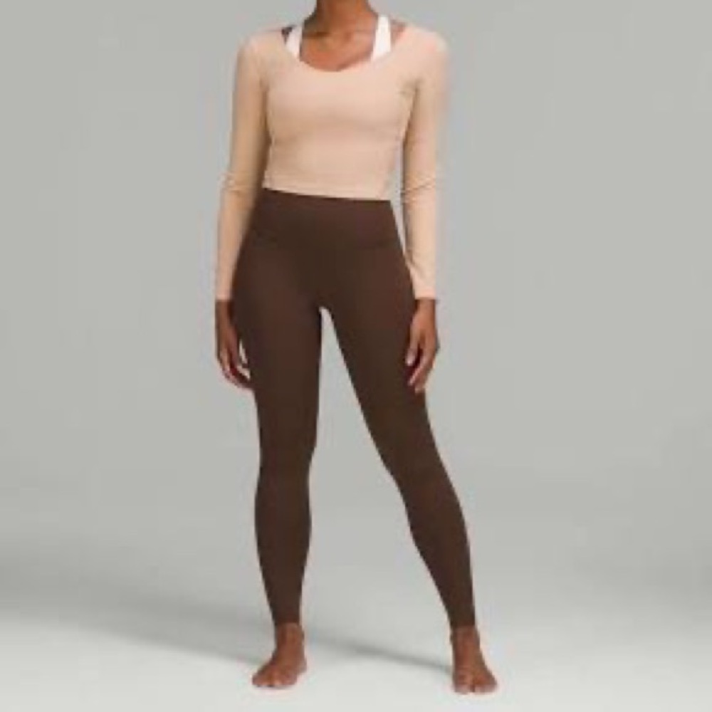 Lululemon high rise align 28” java size 4